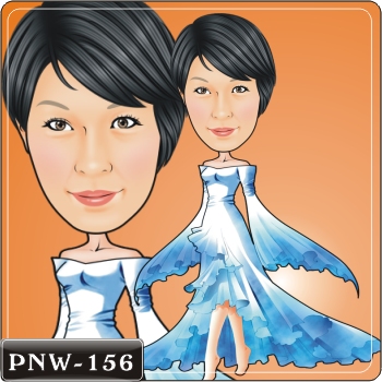 女生人像Q版漫畫PNW-156